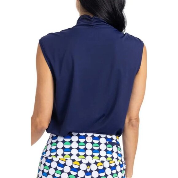 Kinona Light and Lovely Sleeveless Golf Top - Navy - Size Small - New with Tags - Picture 2 of 3